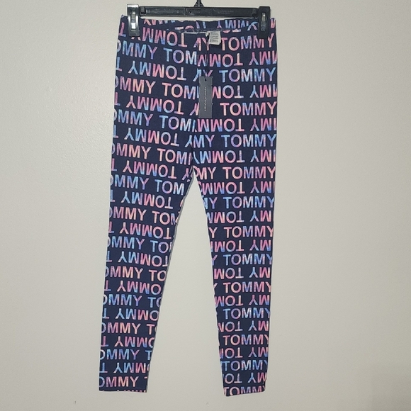 Tommy Hilfiger Other - Tommy Hilfiger Kids Blue and Pink Logo Leggings